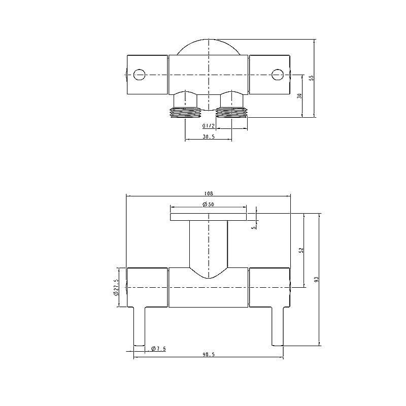 Chrome Tap for Toilet and Bidet - MTO Marbles & Tiles Outlet
