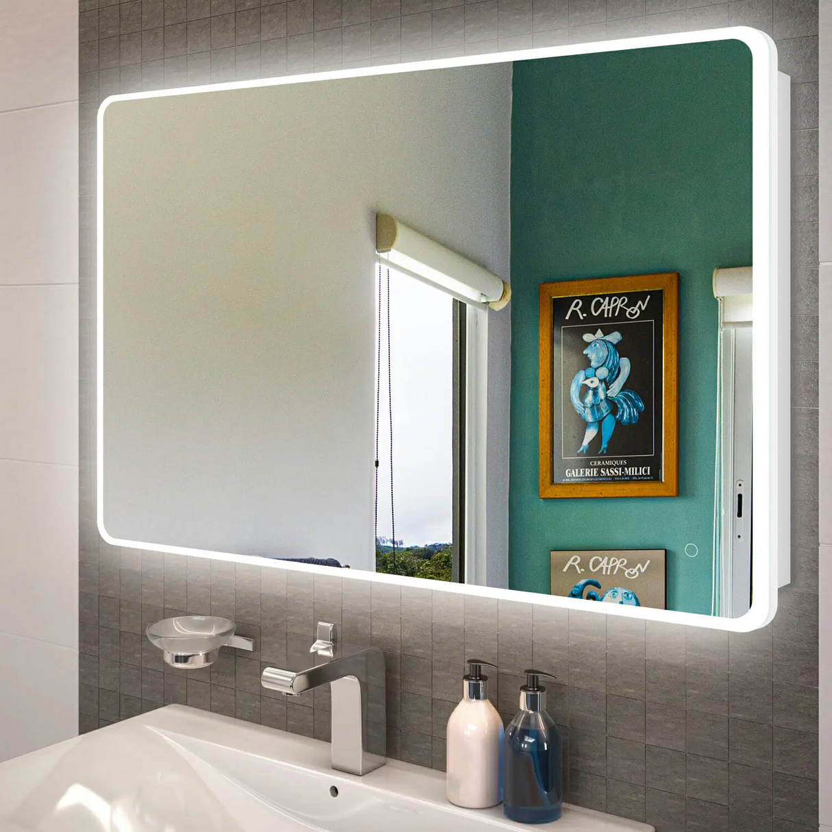 1200x800mm LED Mirror - MTO Marbles & Tiles Outlet