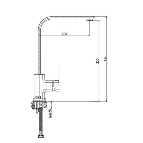 Chrome Swivel Kitchen Mixer - MTO Marbles & Tiles Outlet
