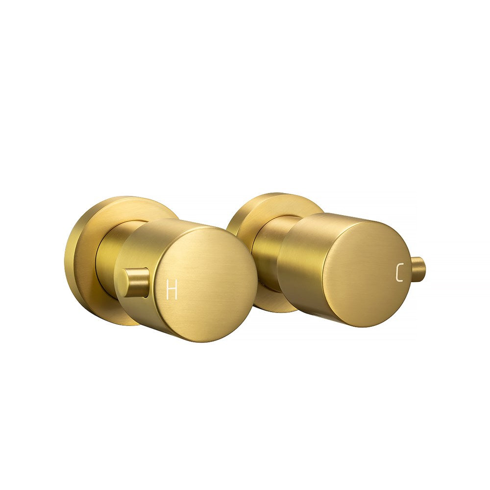 Brushed Brass Wall Tap - MTO Marbles & Tiles Outlet