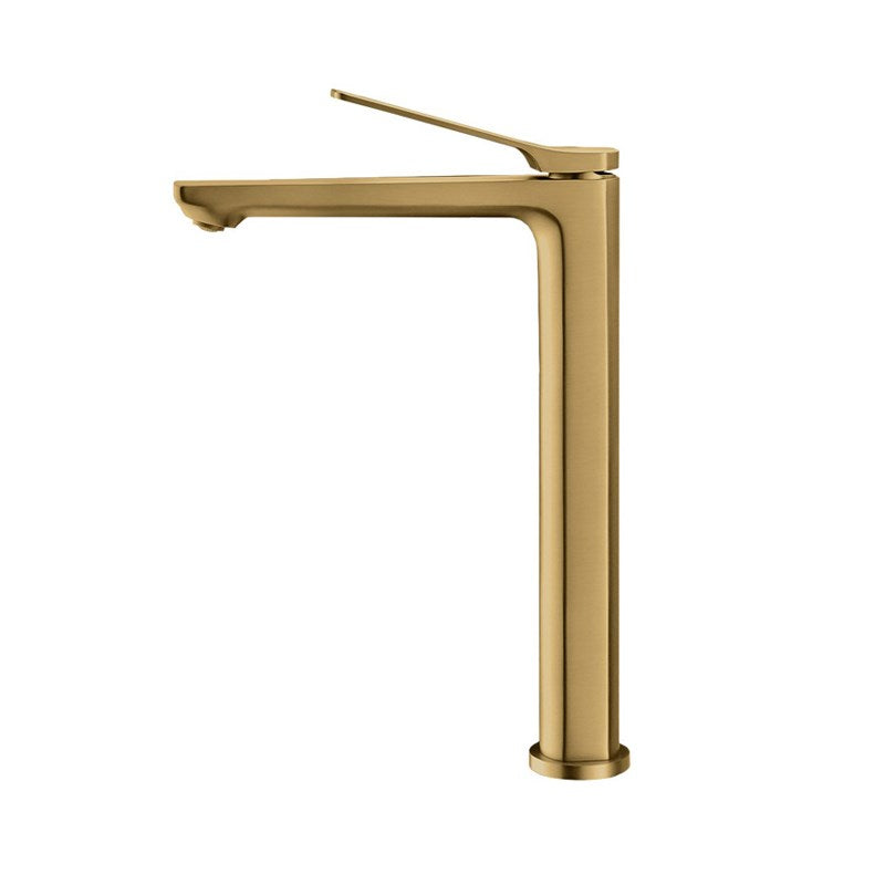 RUSHY - Brushed Brass Basin Mixer - MTO Marbles & Tiles Outlet