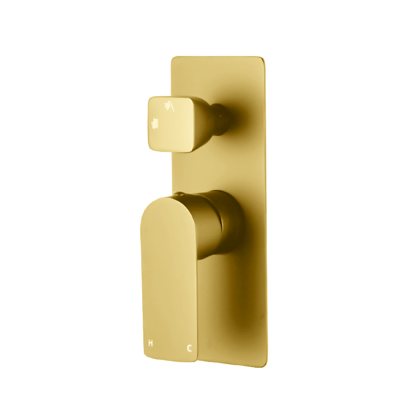 VOG - Brushed Brass Diverter Mixer - MTO Marbles & Tiles Outlet