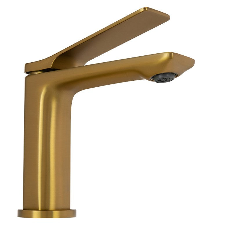 RUSHY - Brushed Brass Basin Mixer - MTO Marbles & Tiles Outlet