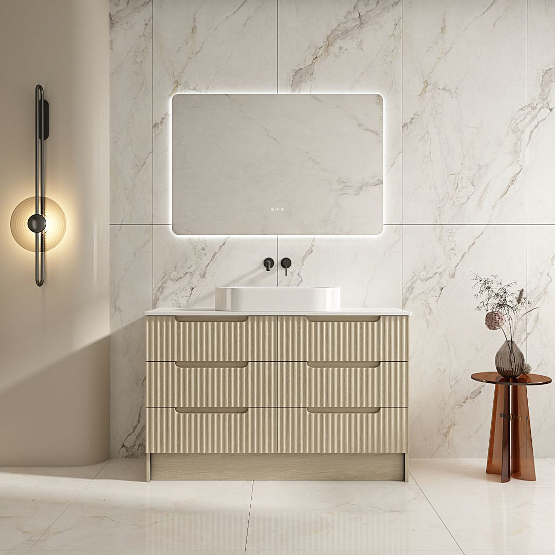 1200mm Freestanding Cabinet - Natural Oak - MTO Marbles & Tiles Outlet