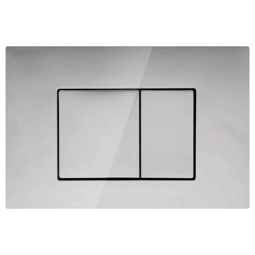 Mercio R&T Square Flush Plate - Chrome