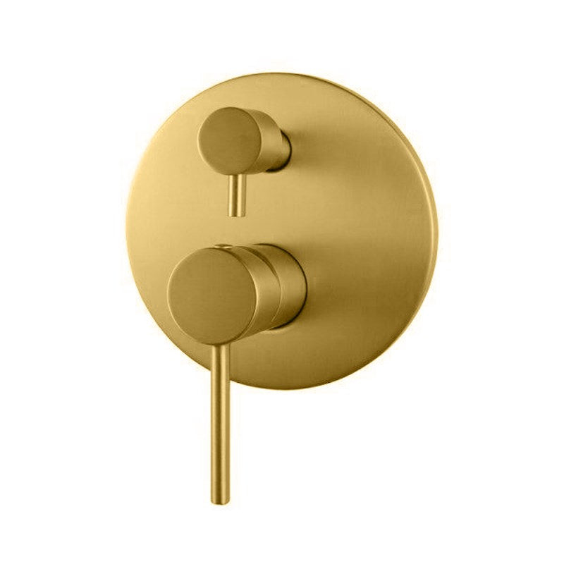 LUCID PIN - Brushed Brass Diverter Mixer - MTO Marbles & Tiles Outlet