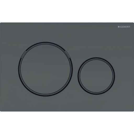 Geberit Sigma20 Flush Plate – Matt Black Finish, Black Trim