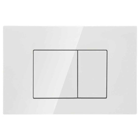 Mercio R&T Square Flush Plate - White