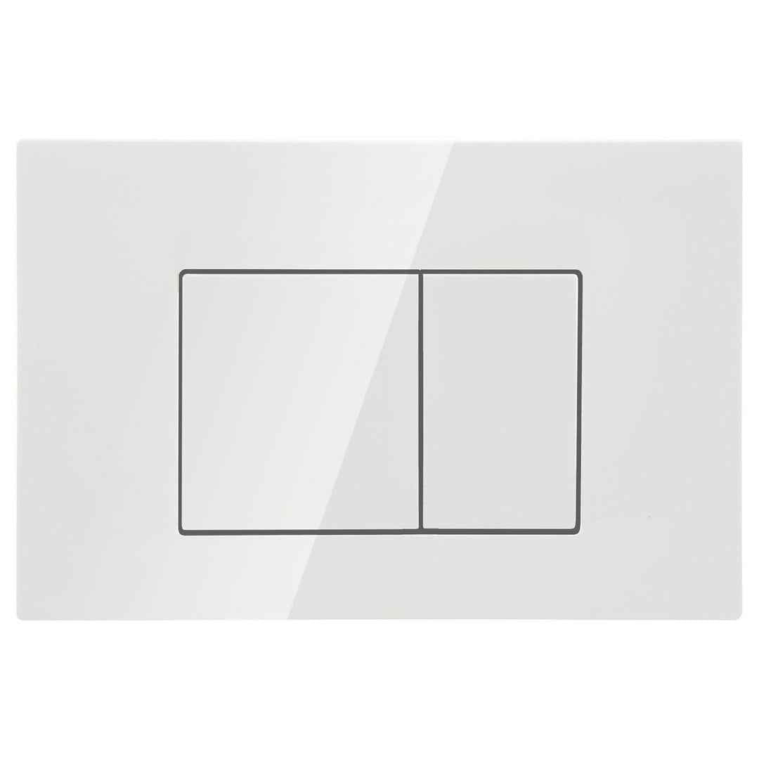 Mercio R&T Square Flush Plate - White