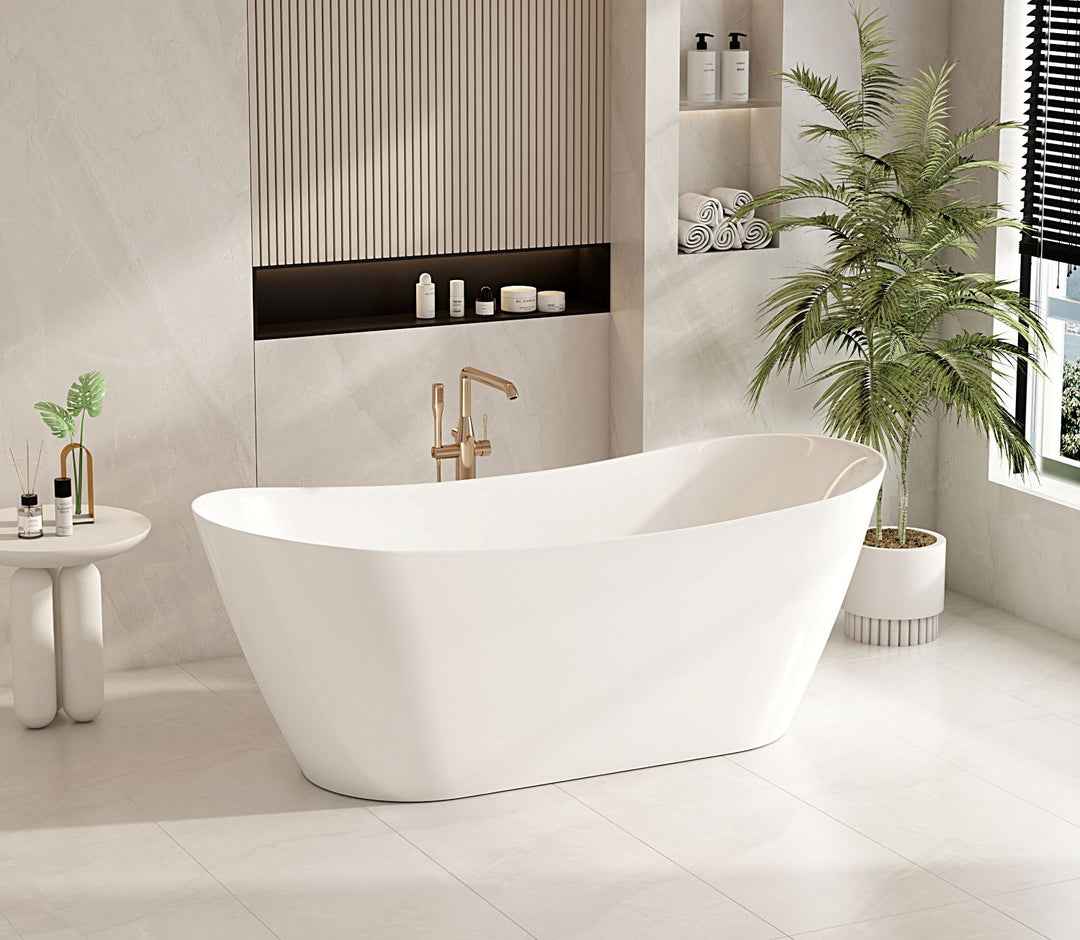 Disney Ultra-Thin Freestanding Bathtub - Gloss White
