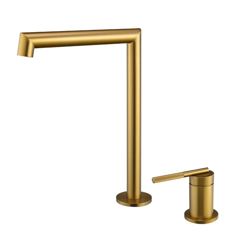 CADDENCE - Brushed Brass Basin Mixer - MTO Marbles & Tiles Outlet