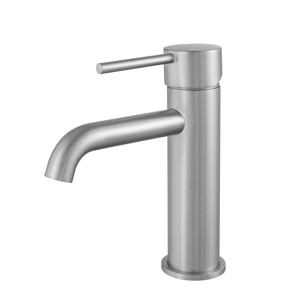 LUCID PIN - Brushed Nickel Basin Mixer - MTO Marbles & Tiles Outlet