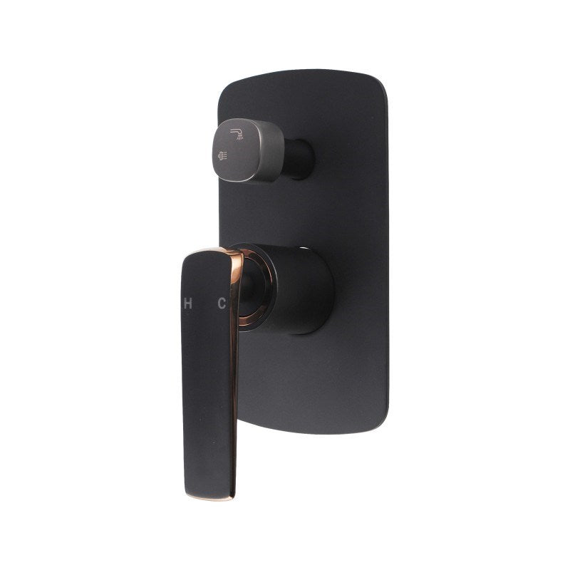 ESPERIA - Black & Rose Gold Diverter Mixer - MTO Marbles & Tiles Outlet