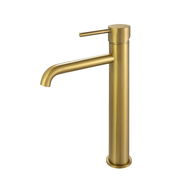 LUCID PIN - Brushed Brass Basin Mixer - MTO Marbles & Tiles Outlet