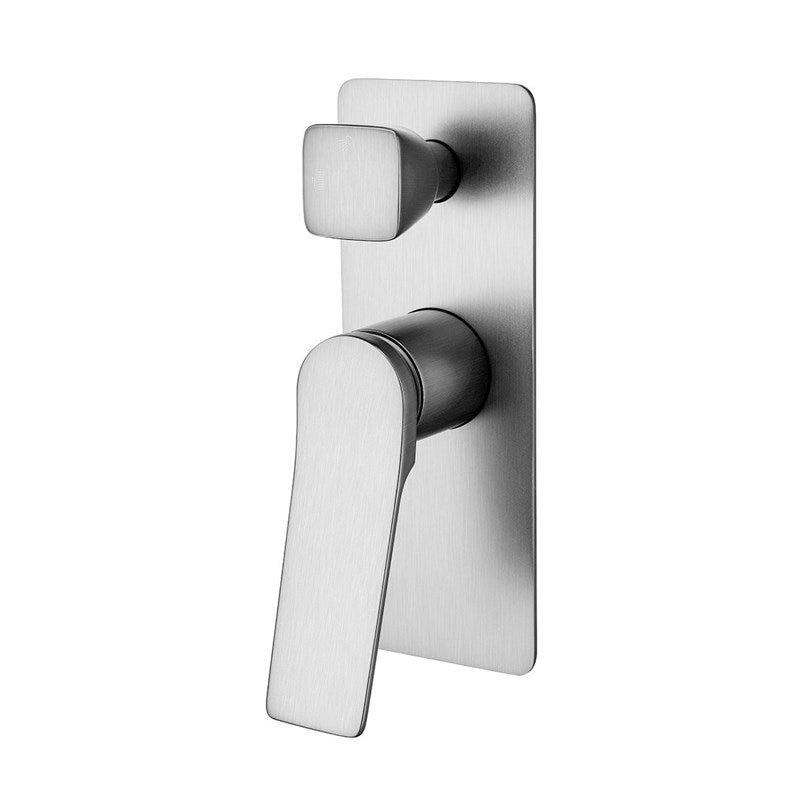 RUSHY - Brushed Nickel Diverter Mixer - MTO Marbles & Tiles Outlet