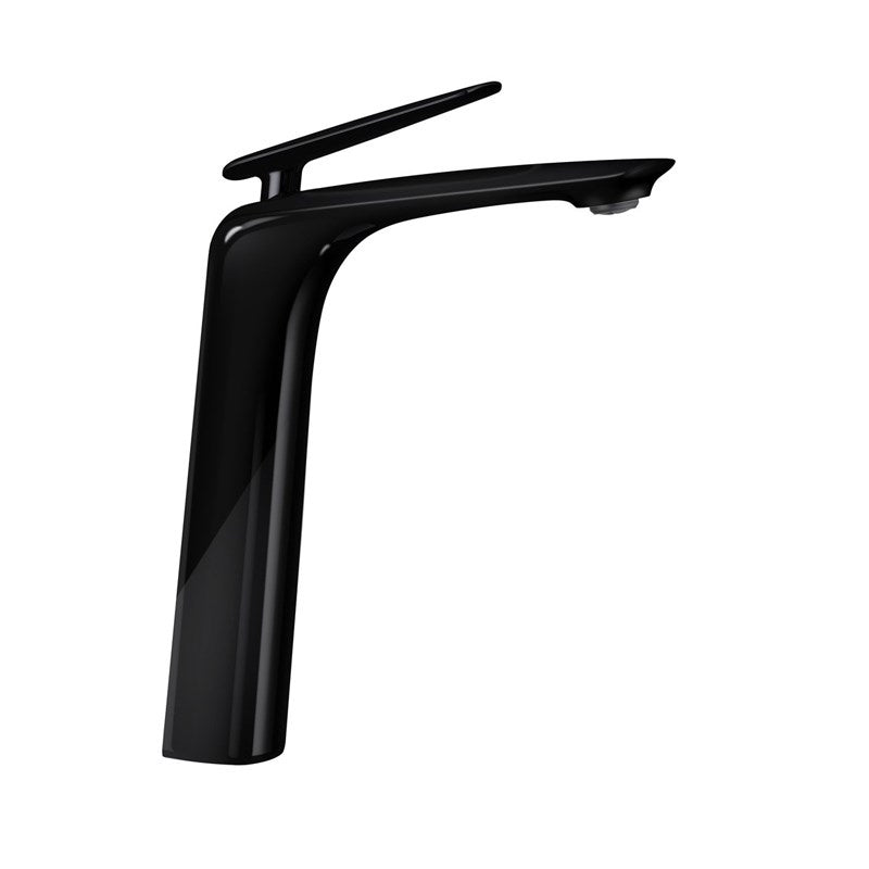 Bellino High Gloss Black Tall Basin Mixer - MTO Marbles & Tiles Outlet