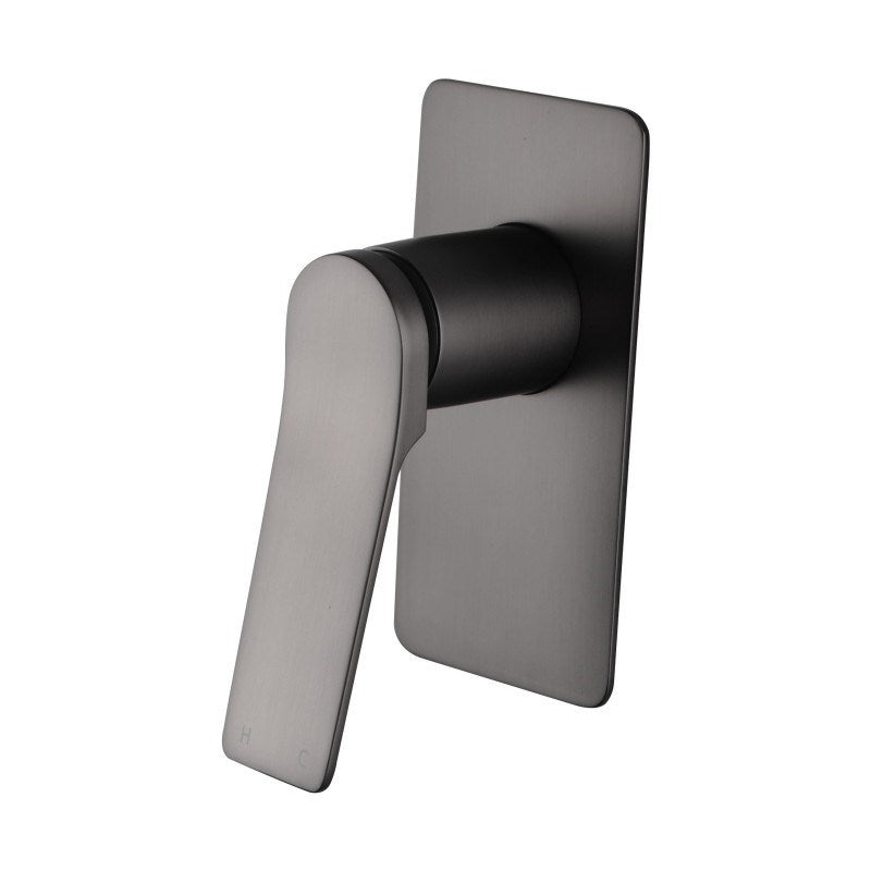 RUSHY - Brushed Gunmetal Wall Mixer - MTO Marbles & Tiles Outlet