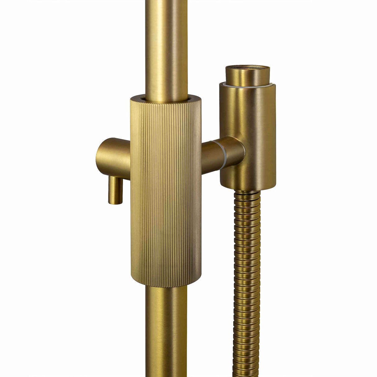 CADDENCE - Brushed Brass Shower Rail - MTO Marbles & Tiles Outlet