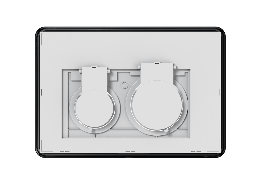 Mercio R&T Round Flush Plate - Gunmetal - MTO Marbles & Tiles Outlet