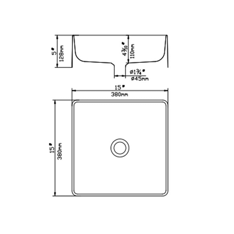 Quartz Art Basin Matte Grey - MTO Marbles & Tiles Outlet