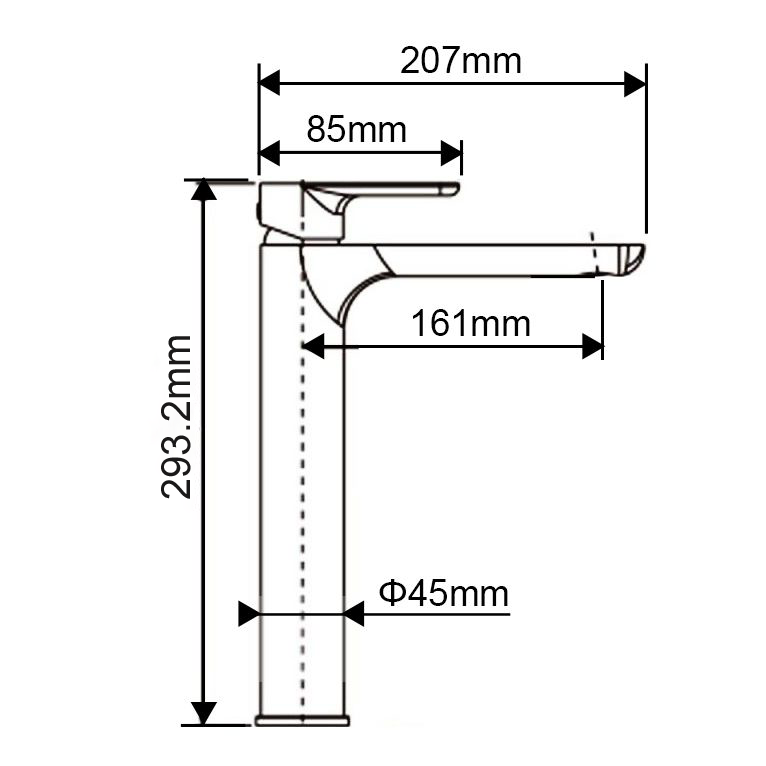 VOG - Black Basin Mixer - MTO Marbles & Tiles Outlet