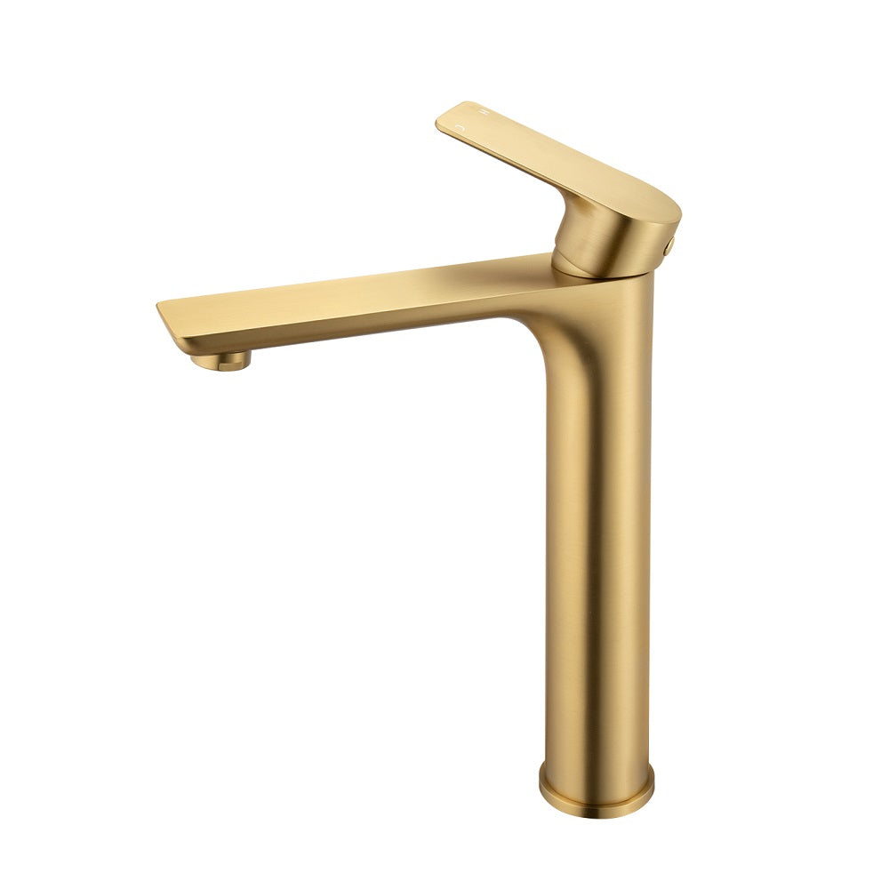 VOG - Brushed Brass Basin Mixer - MTO Marbles & Tiles Outlet