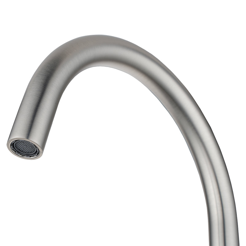 MOON - Brushed Nickel Swivel Basin Mixer - MTO Marbles & Tiles Outlet