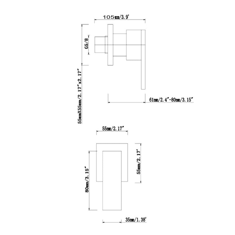 Chrome Wall Tap - MTO Marbles & Tiles Outlet
