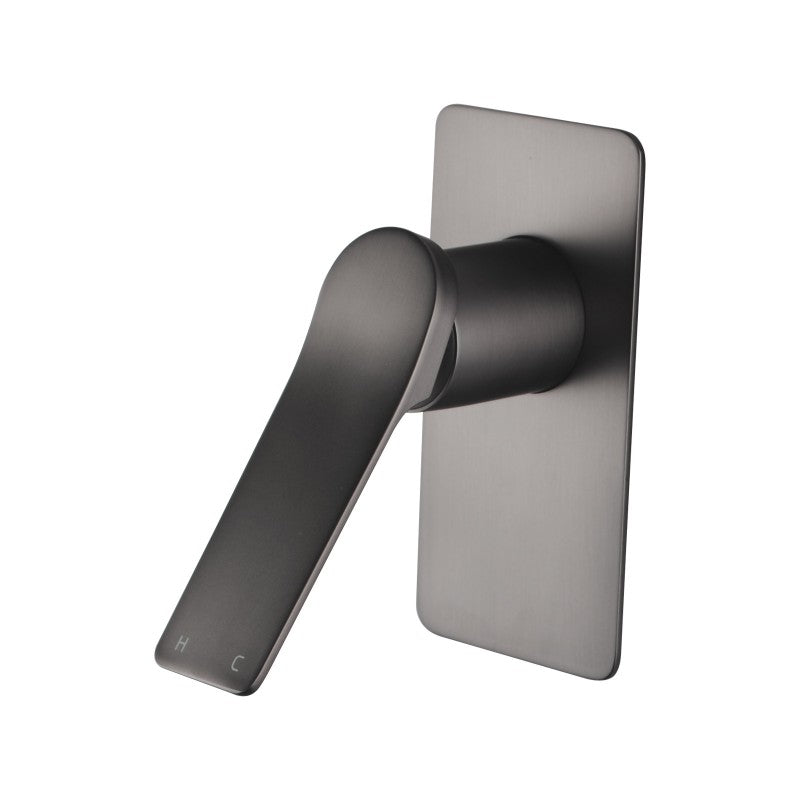 RUSHY - Brushed Gunmetal Wall Mixer - MTO Marbles & Tiles Outlet