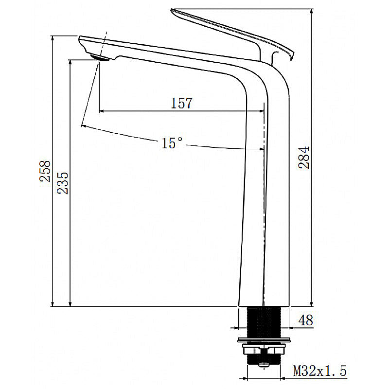 ESPERIA - Black Basin Mixer - MTO Marbles & Tiles Outlet