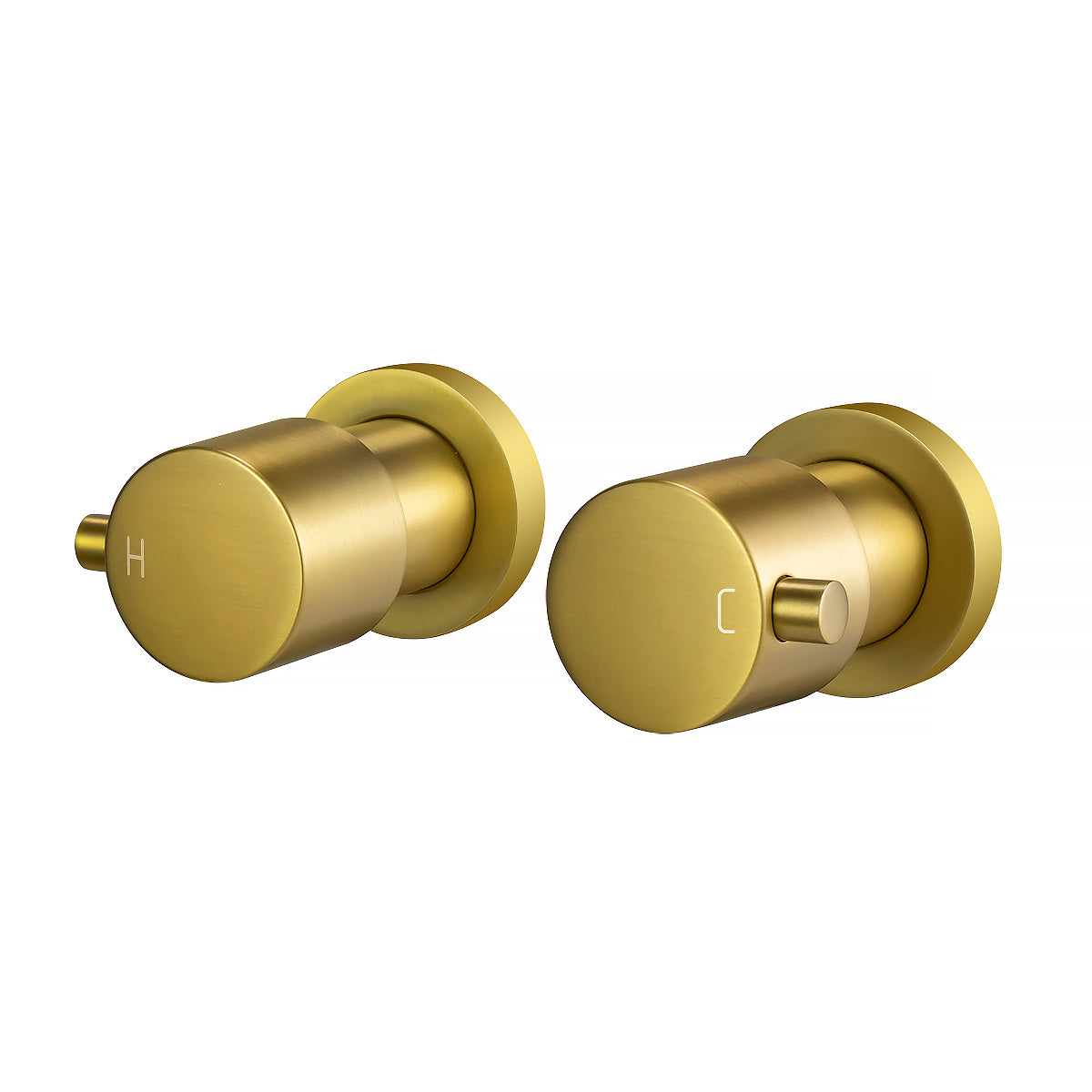 Brushed Brass Wall Tap - MTO Marbles & Tiles Outlet