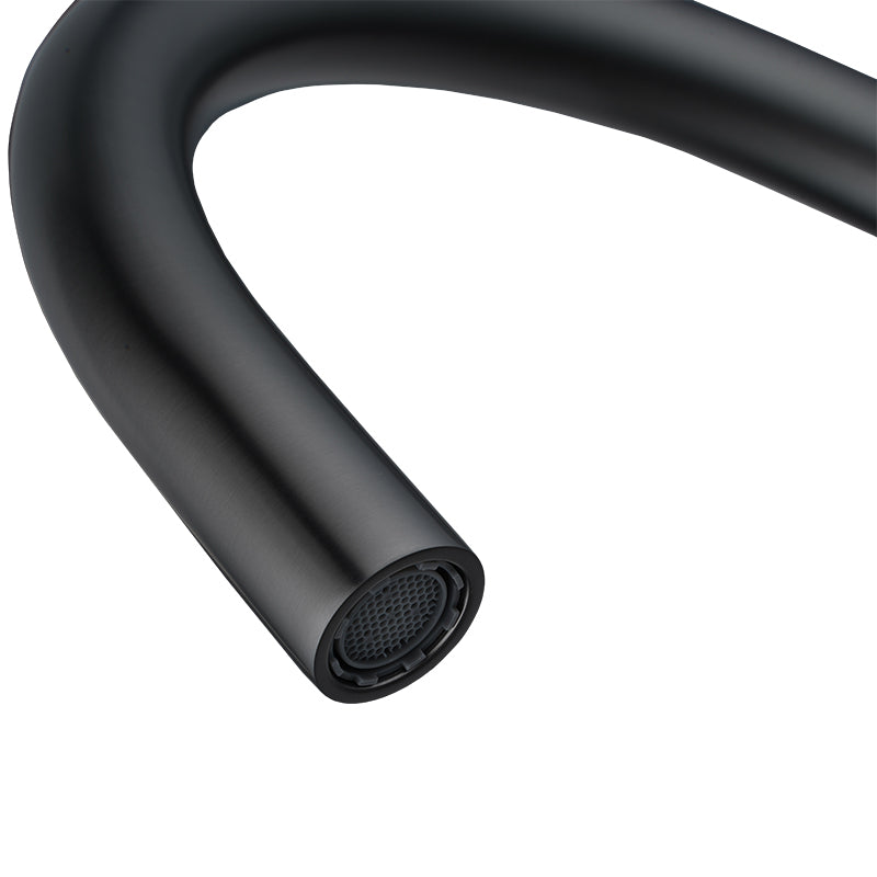 MOON - Brushed Gun Metal Grey Swivel Basin Mixer - MTO Marbles & Tiles Outlet