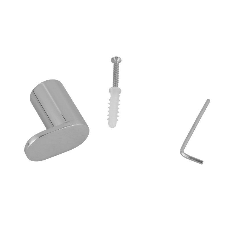 RUSHY - Chrome Robe Hook - MTO Marbles & Tiles Outlet