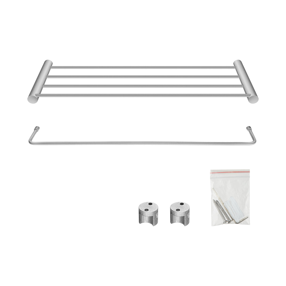 Brushed Nickel Shower Shelf - MTO Marbles & Tiles Outlet