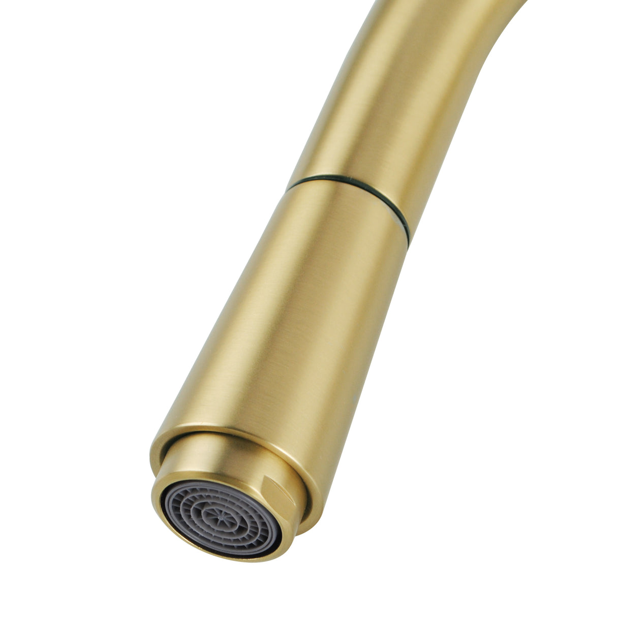 Brushed Brass Pull Out Kitchen Mixer - MTO Marbles & Tiles Outlet