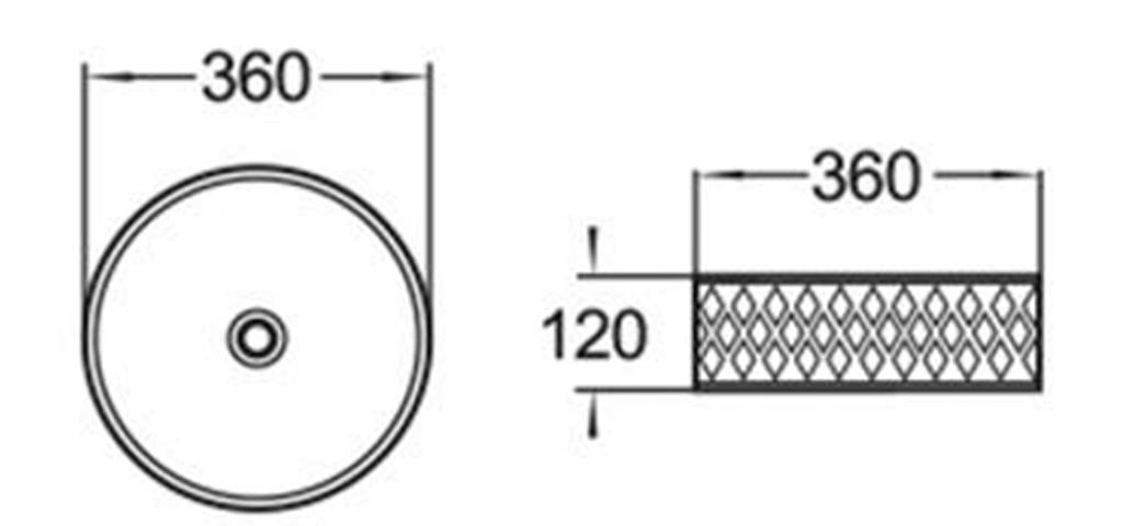 Matte White Outside and Matte Black Inside - MTO Marbles & Tiles Outlet