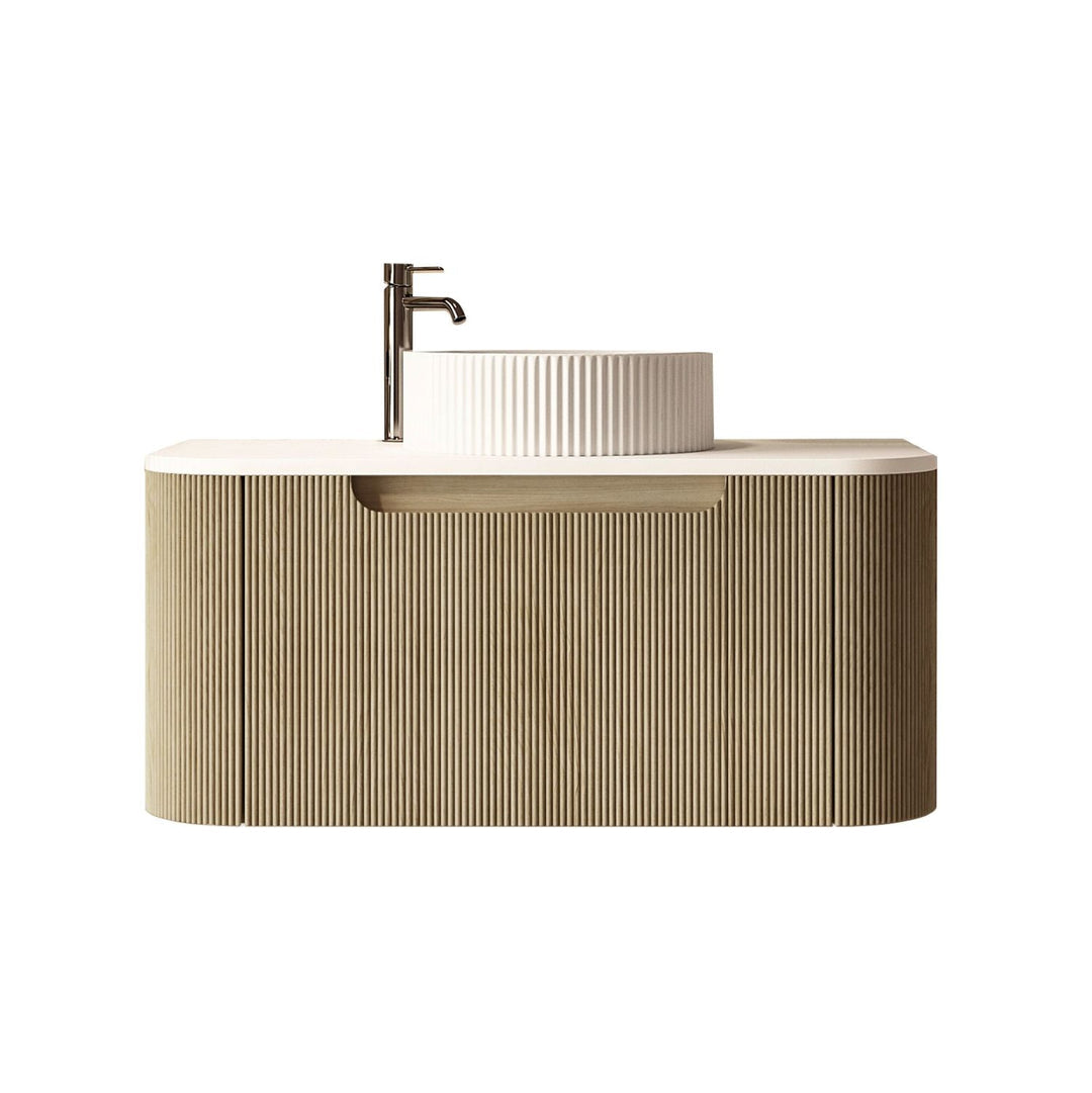 750mm Wall-Hung Cabinet - Bur Oak - MTO Marbles & Tiles Outlet