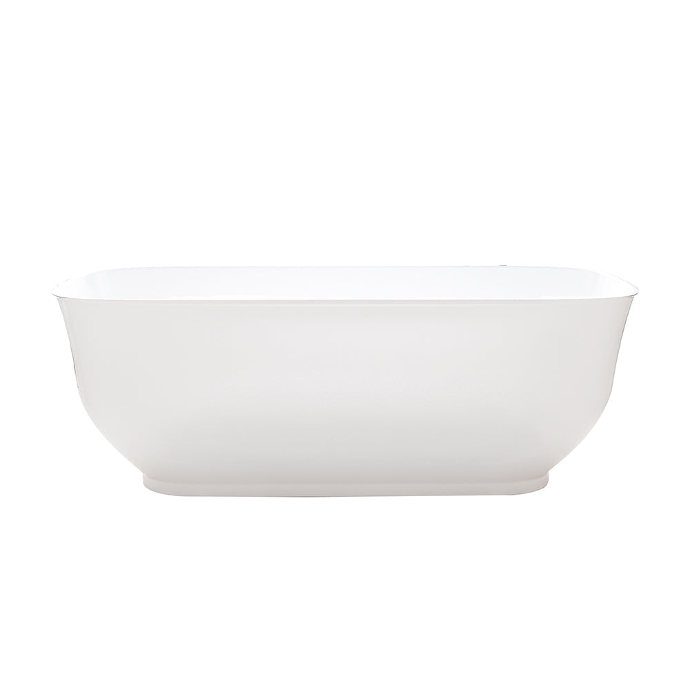 Libra Freestanding Bathtub - Gloss White - MTO Marbles & Tiles Outlet