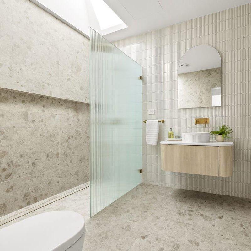 LUCID PIN - Brushed Brass Spout Mixer - MTO Marbles & Tiles Outlet