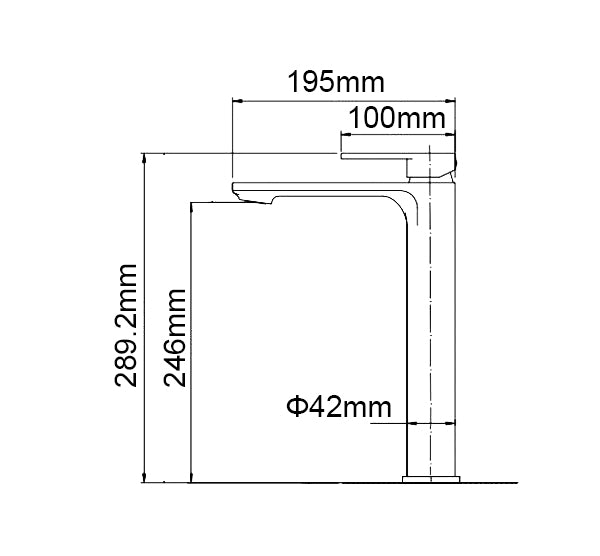 IVANO - Black Basin Mixer - MTO Marbles & Tiles Outlet