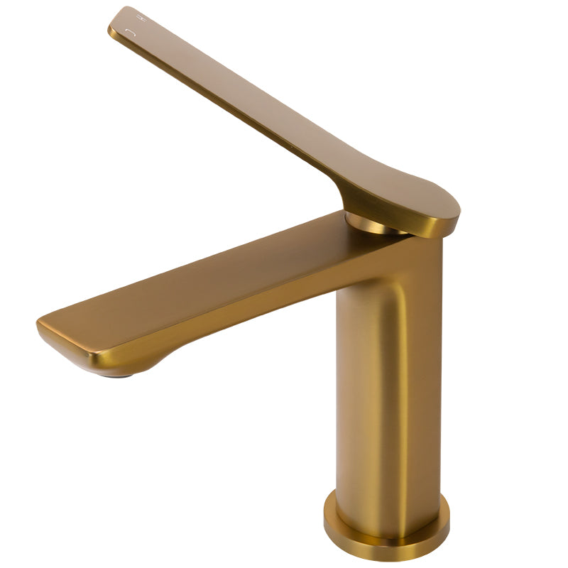 RUSHY - Brushed Brass Basin Mixer - MTO Marbles & Tiles Outlet