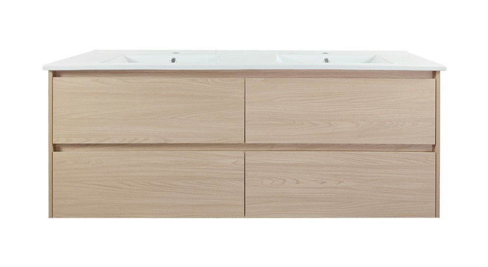 1500mm Wall-Hung Vanity - Tas Oak - MTO Marbles & Tiles Outlet