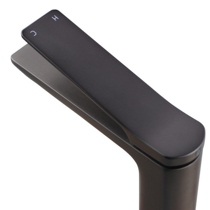 RUSHY - Brushed Gunmetal Basin Mixer - MTO Marbles & Tiles Outlet