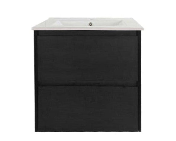 600mm Wall-Hung Vanity - Black Oak - MTO Marbles & Tiles Outlet