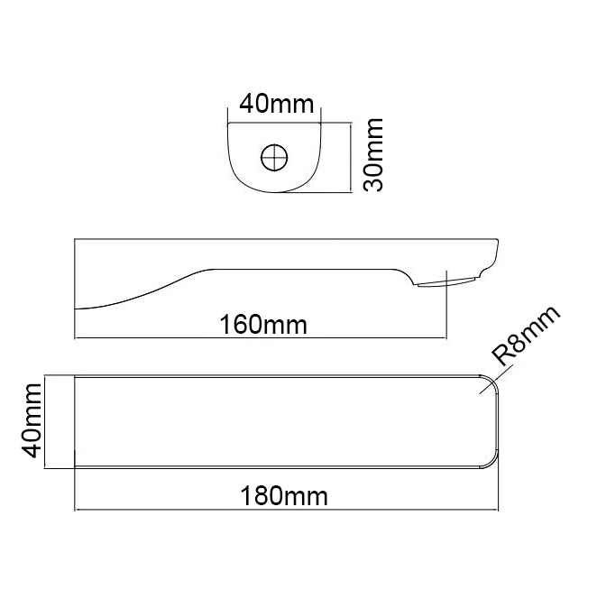 IVANO - Chrome Spout - MTO Marbles & Tiles Outlet