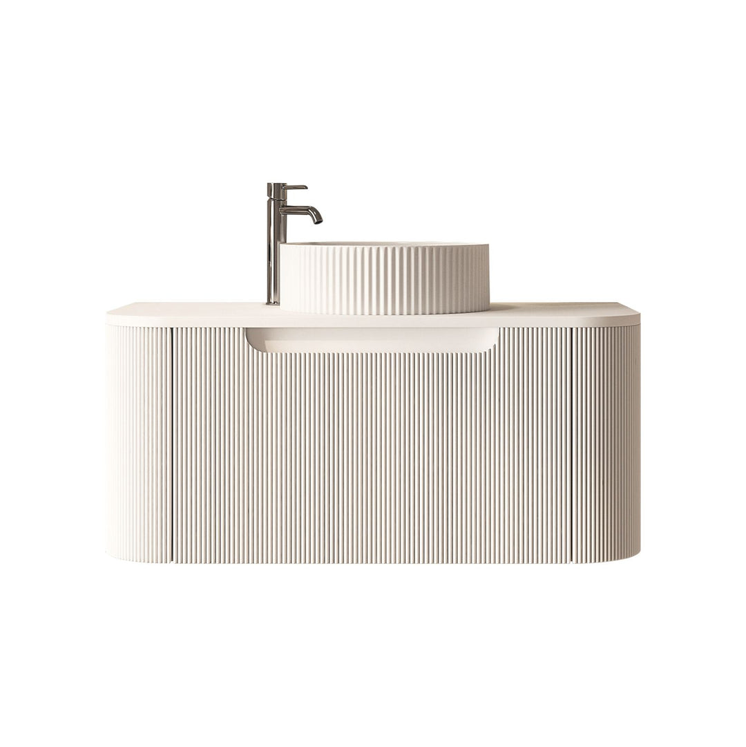 750mm Wall-Hung Cabinet - Matt White - MTO Marbles & Tiles Outlet