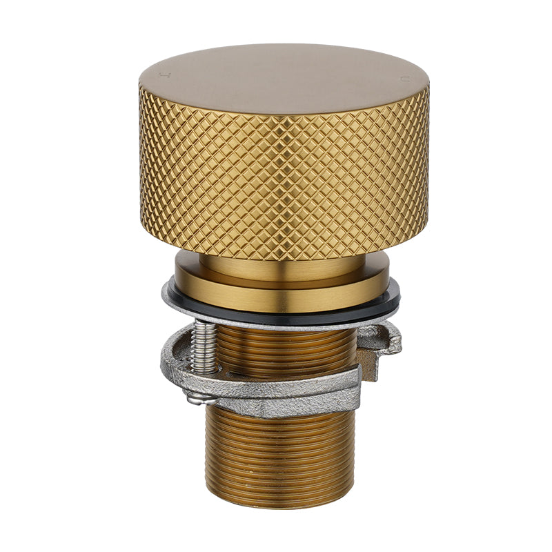MOON - Brushed Brass Swivel Basin Mixer - MTO Marbles & Tiles Outlet