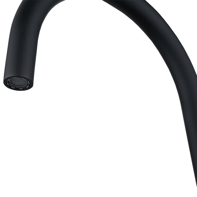 MOON - Black Swivel Basin Mixer - MTO Marbles & Tiles Outlet