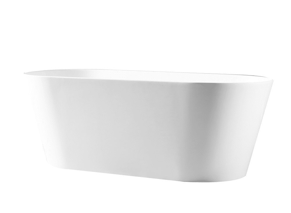 ISEO Freestanding Bathtub - Gloss White - MTO Marbles & Tiles Outlet