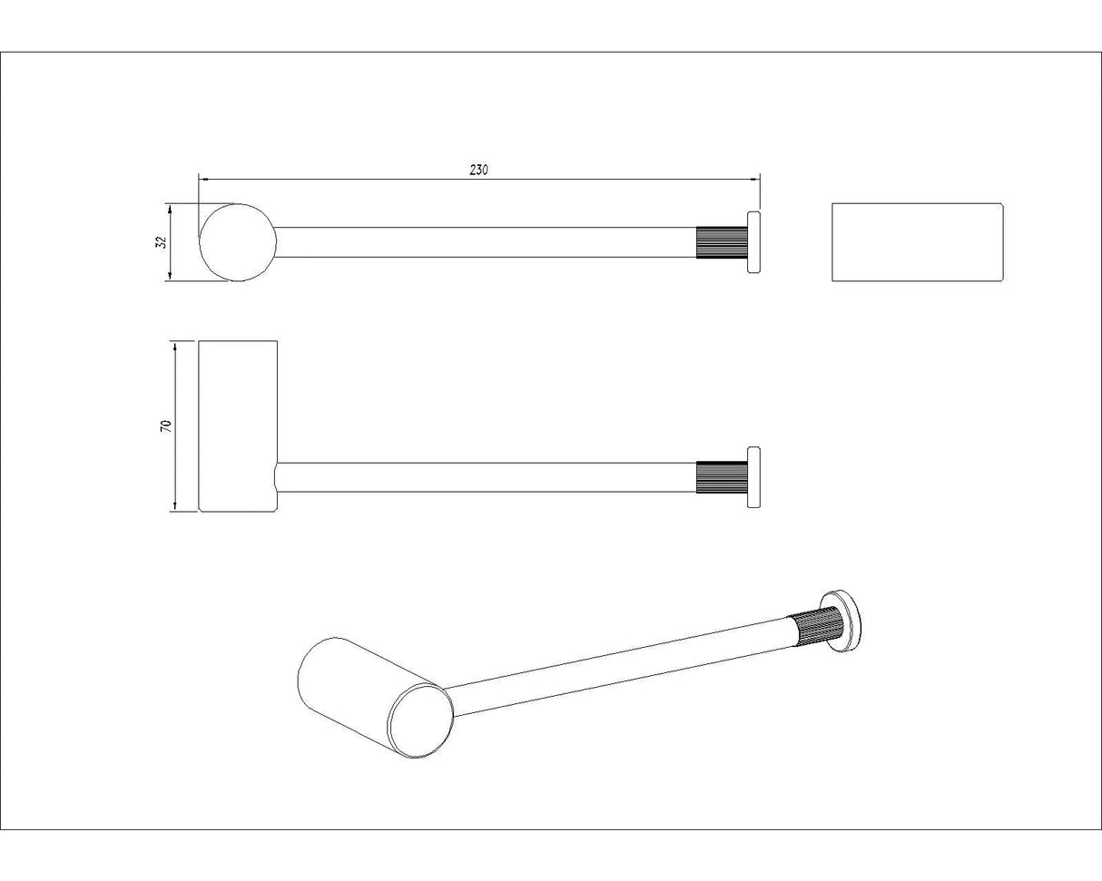 CADDENCE - Brushed Brass Hand Towel - MTO Marbles & Tiles Outlet